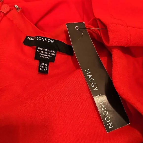 Maggy London SCOOP NECK SHEATH DRESS Sz 10 - Picture 7 of 11